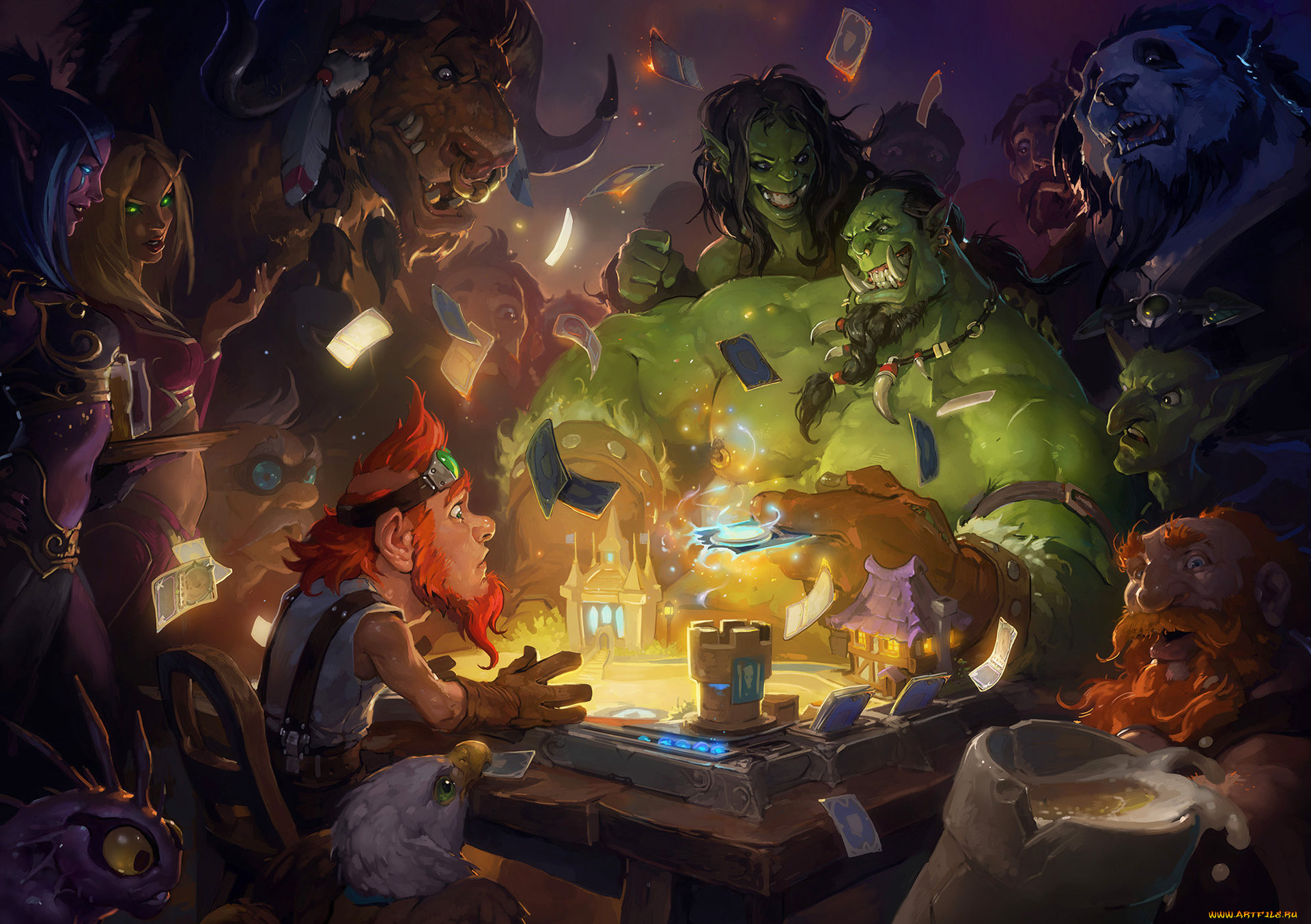 Обои Свалка Hearthstone: Heroes of Warcraft, обои для рабочего стола,  фотографии фэнтези, существа, игра, карты, монстры, чудища Обои для  рабочего стола, скачать обои картинки заставки на рабочий стол.